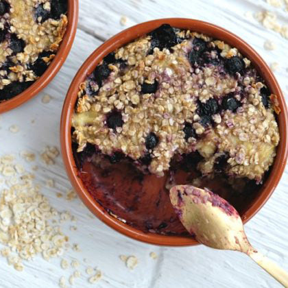 Crunchy Havermout met fruit uit de oven