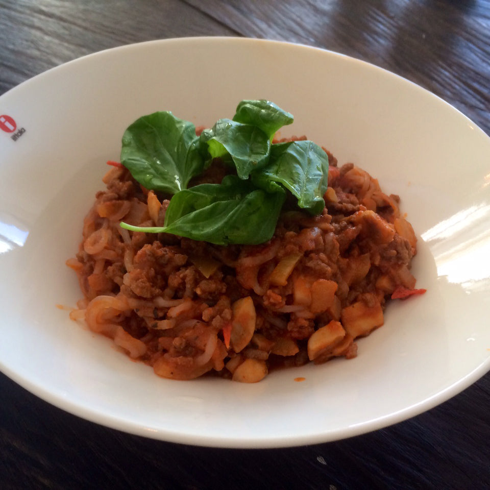 Low Carb Spaghetti Bolognese à la Momentum