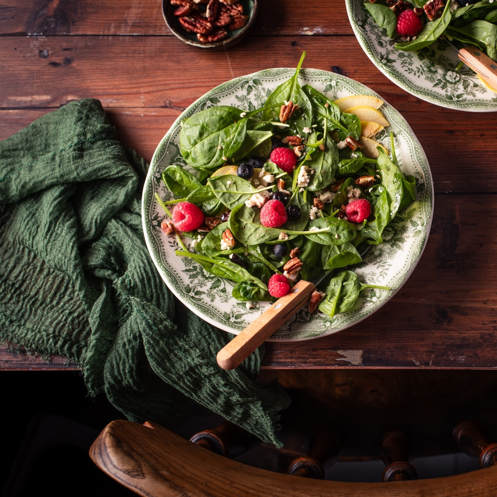 Spinatsalat mit Obst, Pekannüssen und Feta – Mijn Momentum - Mein Momentum