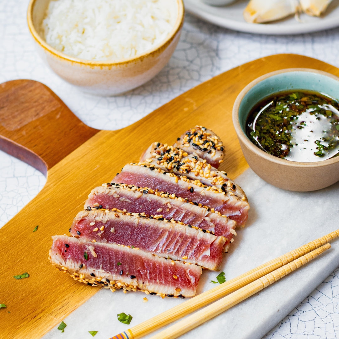 Thunfisch mit Sesamkruste – Mijn Momentum - Mein Momentum