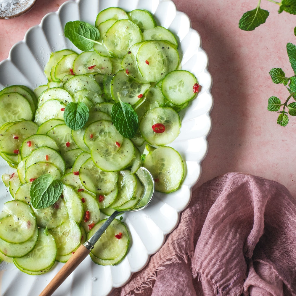 Gurkensalat mit Minze und Thai-Chilis – Mijn Momentum - Mein Momentum